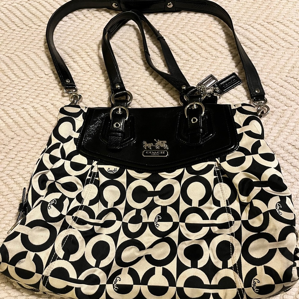 Authentic Coach Signature bag with dust jacket